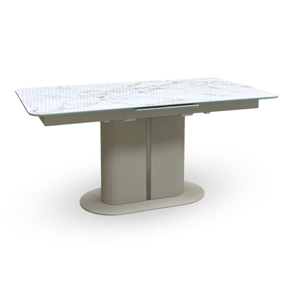 ‘Avorio’ Ceramic Top Large Pop Up Extending Dining Table