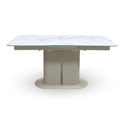 ‘Avorio’ Ceramic Top Large Pop Up Extending Dining Table