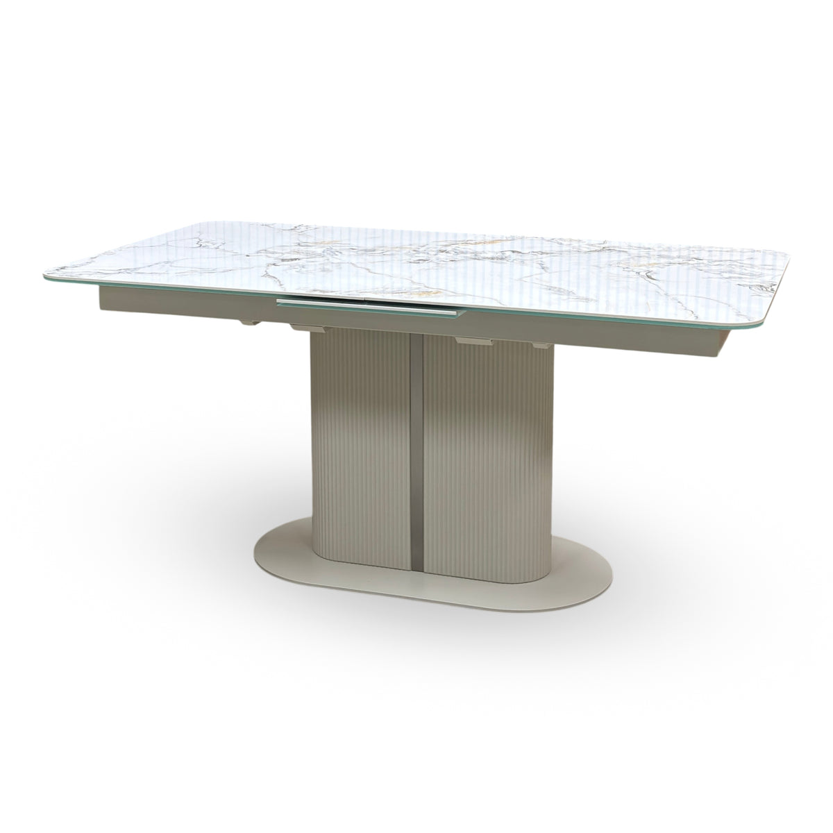 ‘Avorio’ Ceramic Top Large Pop Up Extending Dining Table