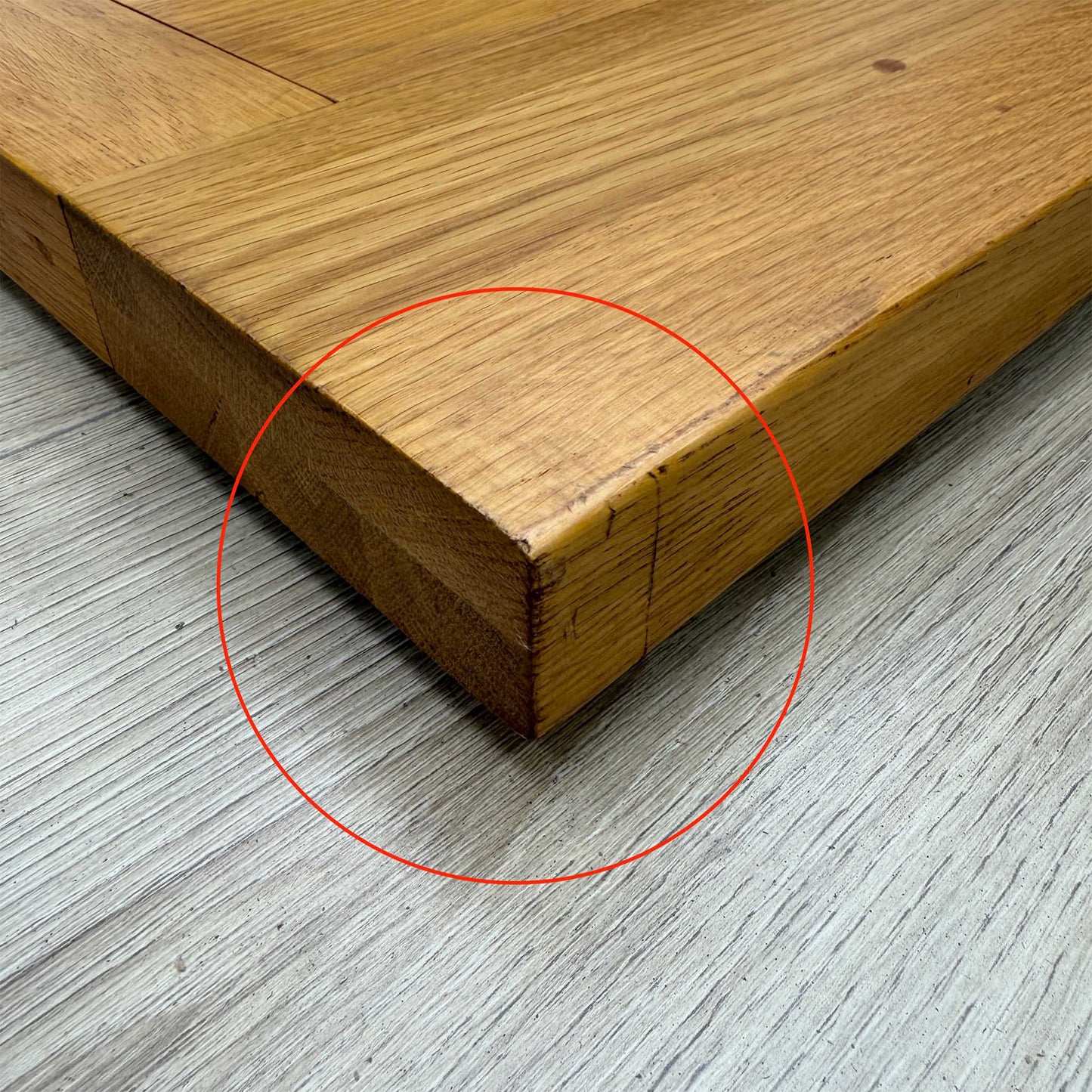 ‘California’ Light Oak Solid Oak Table Middle Extension Leaf 35cm