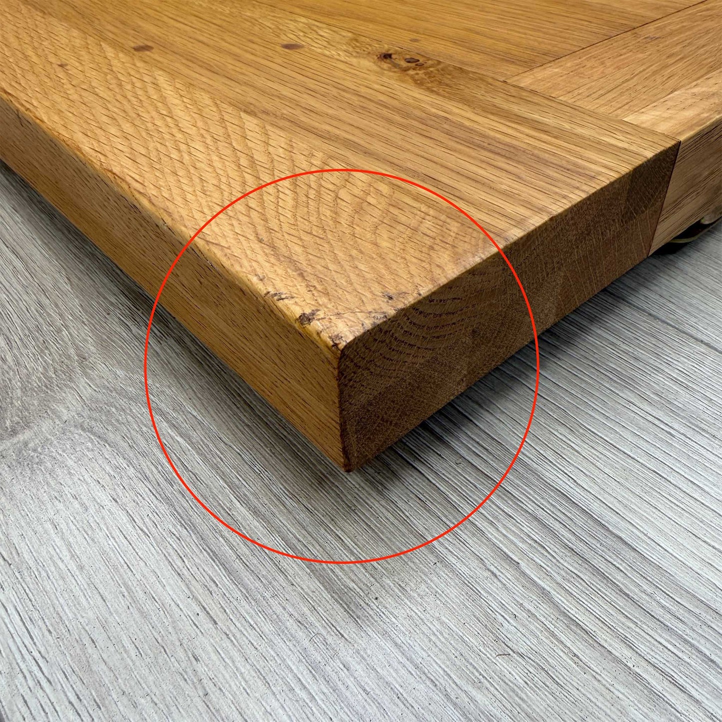 ‘California’ Light Oak Solid Oak Table Middle Extension Leaf 35cm