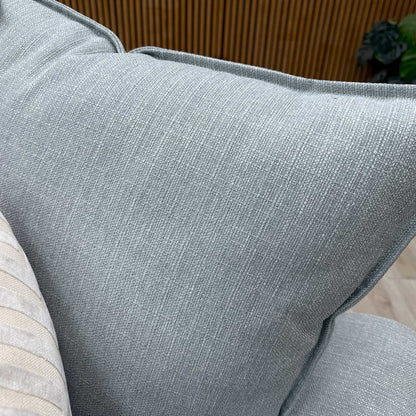 'Owen' Sky Blue Combination Cotswold Combination Fabric Pillow Back Right Hand Facing Arm Corner Sofa – view 6