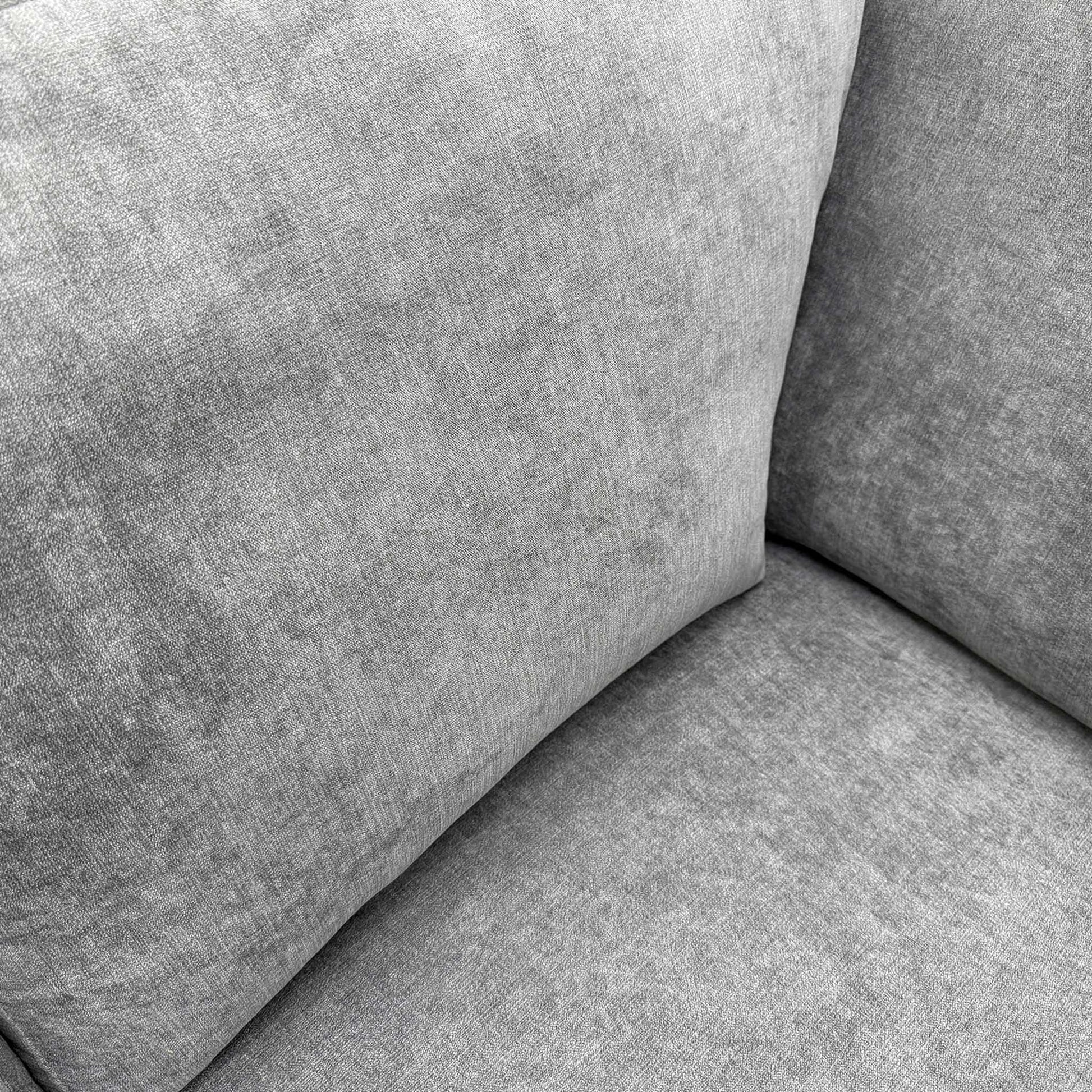 'Porto' Graphite Grey Graceland Fabric Quilted Arm Right Hand Facing Corner Sofa – view 6