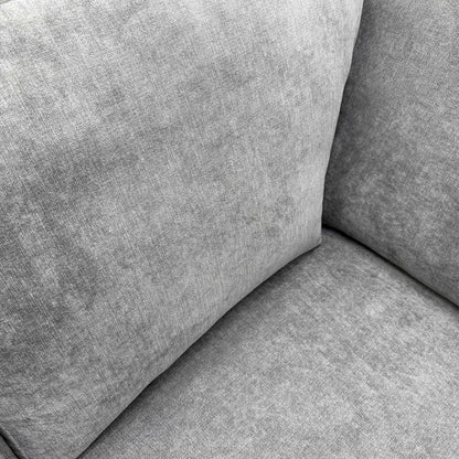 'Porto' Graphite Grey Graceland Fabric Quilted Arm Right Hand Facing Corner Sofa – view 6