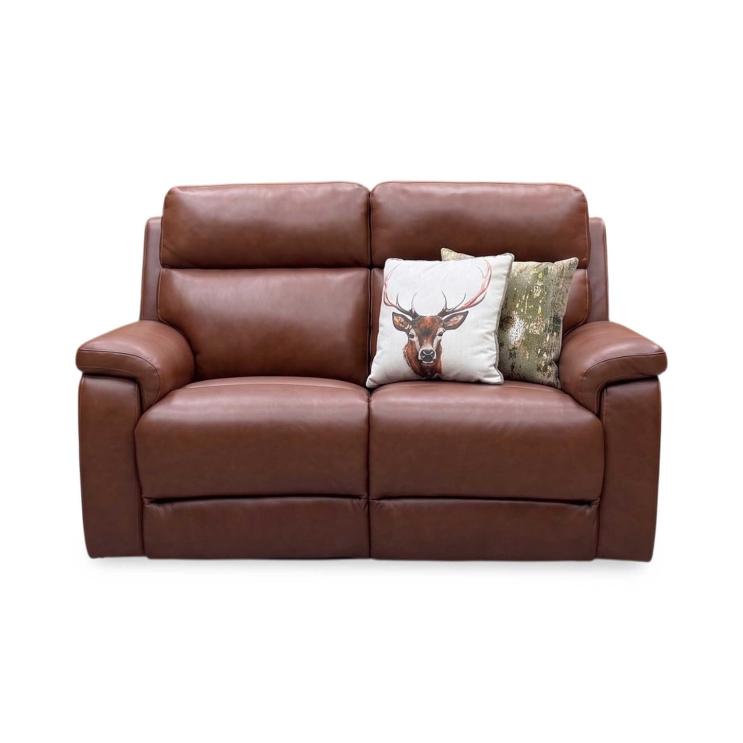 ‘Raven’ Montana Butterscotch Cat-60_07 Brown Leather 2 Seater Power Recliner Sofa – view 5