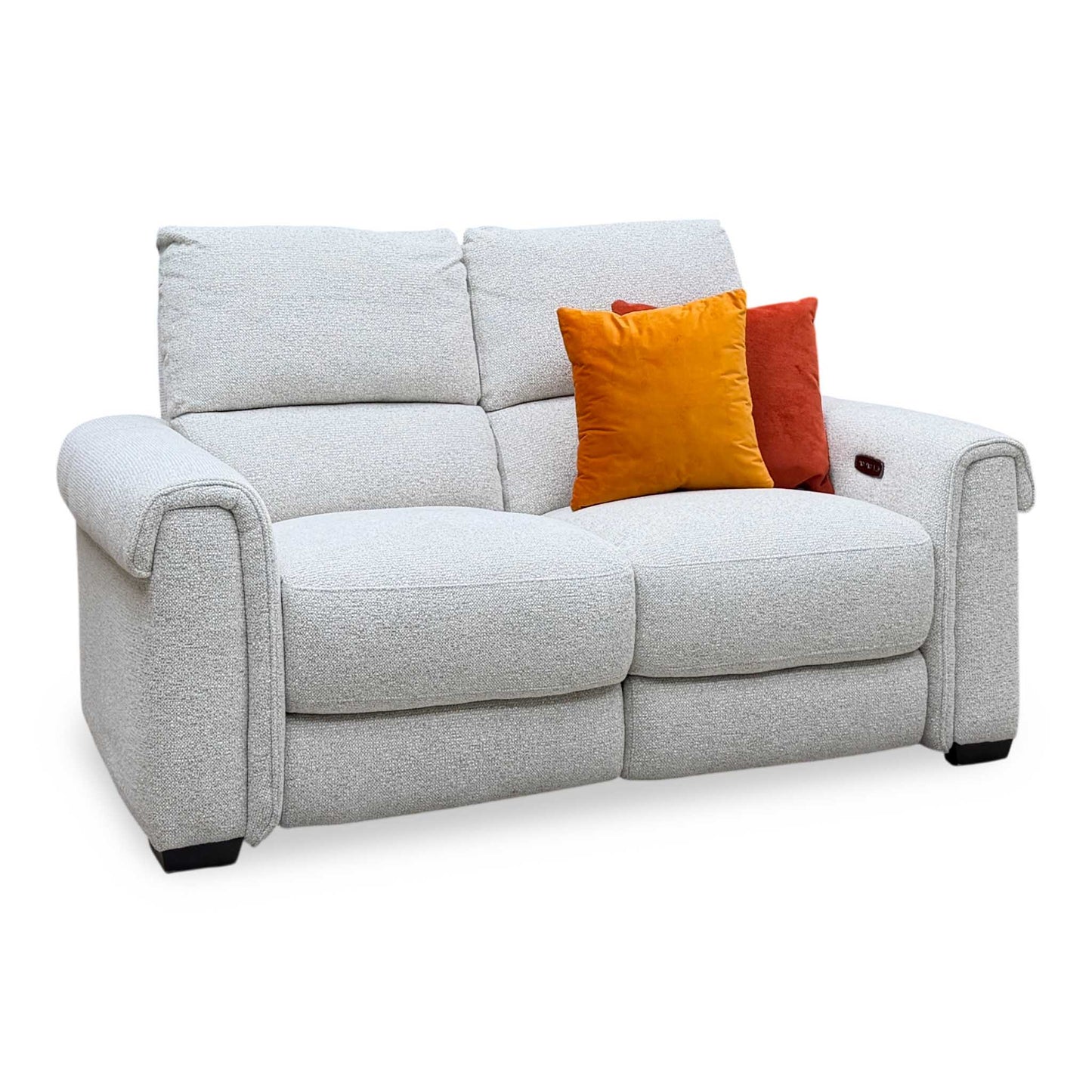 'Nixon’ Milan Natural 61100 Fabric 2 Seater Power Recliner Sofa – view 4