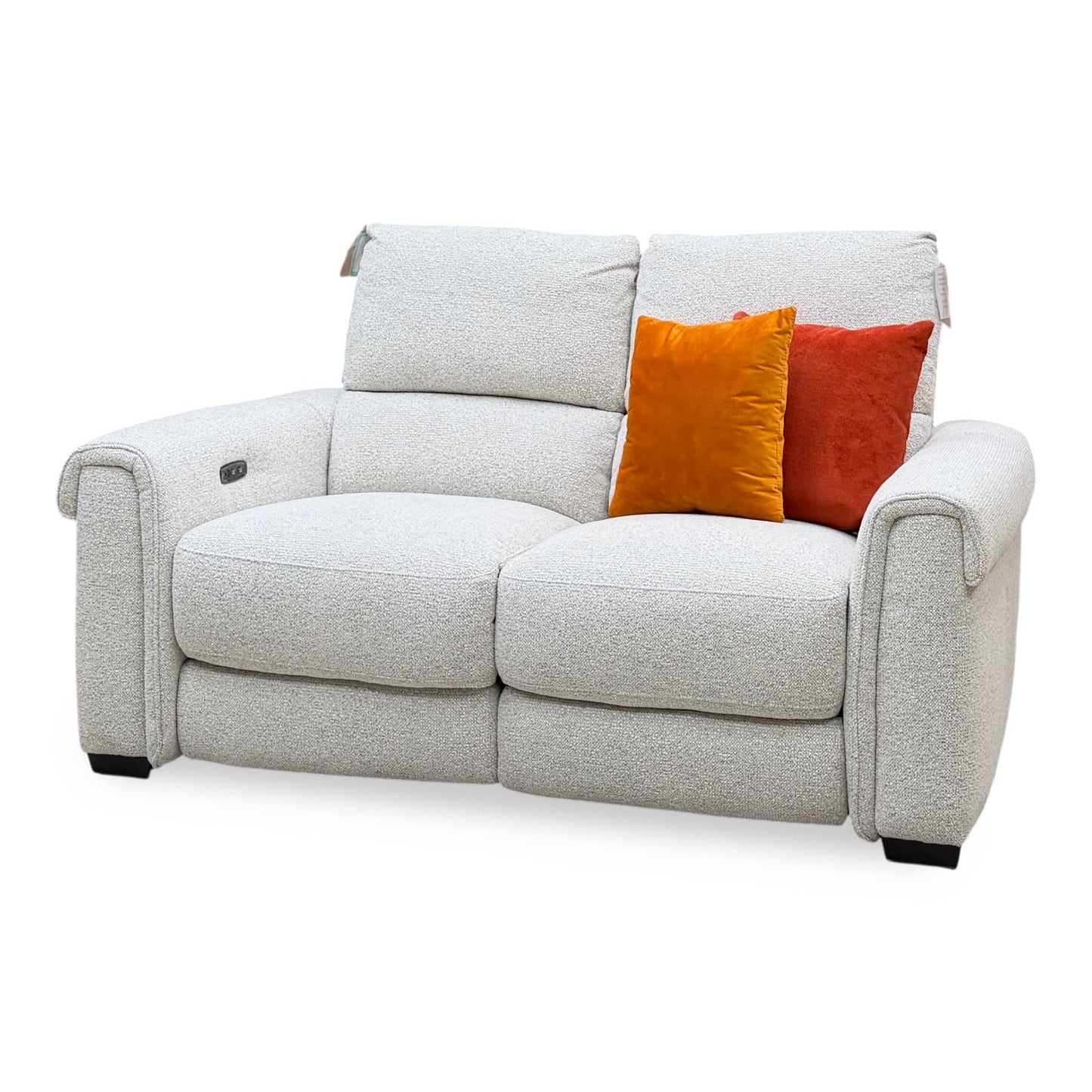 'Nixon’ Milan Natural 61100 Fabric 2 Seater Power Recliner Sofa – view 6