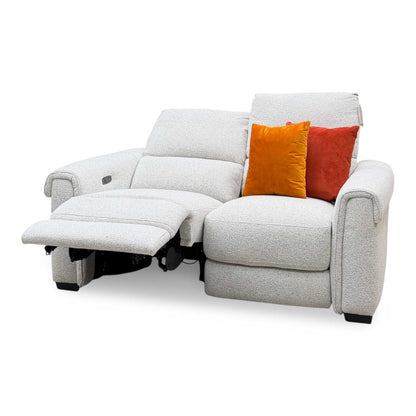 'Nixon’ Milan Natural 61100 Fabric 2 Seater Power Recliner Sofa – view 7