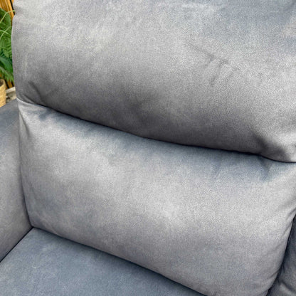 'Morgan' Dexter Shadow Grey 43519 Velvet Fabric Right Hand Facing 3 Seater Sofa with Chaise End – view 6