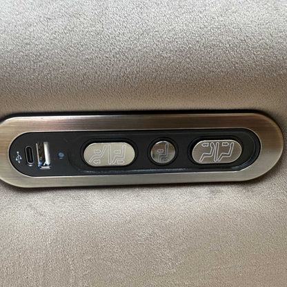 'Moet' 51014 Opulence Cedar Velvet Fabric 3 Seater Power Recliner Sofa with Telescopic Headrests and Smart Console – view 8