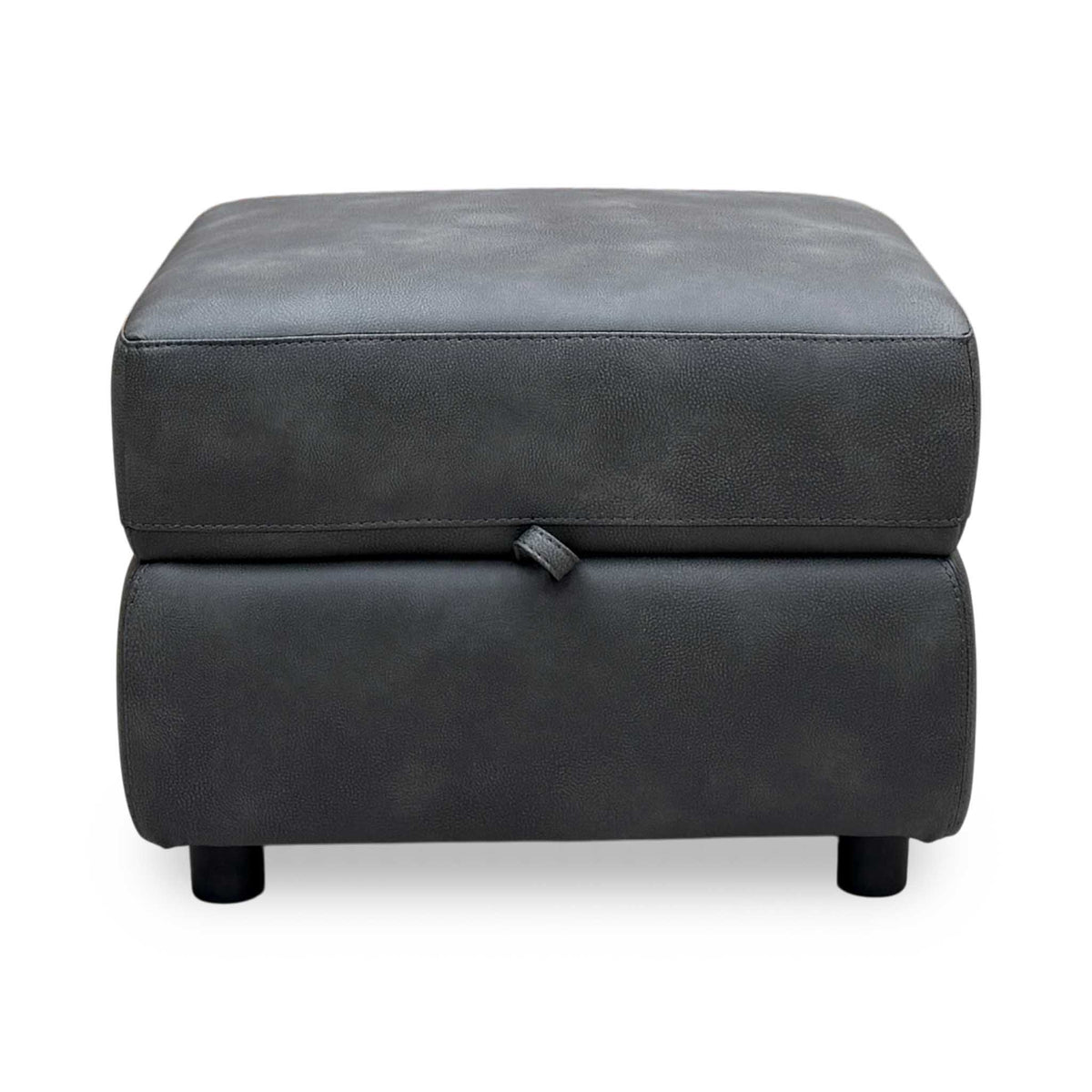 'Nixon’ Bfa-Bey-R23 Charcoal Fabric Storage Footstool – view 4