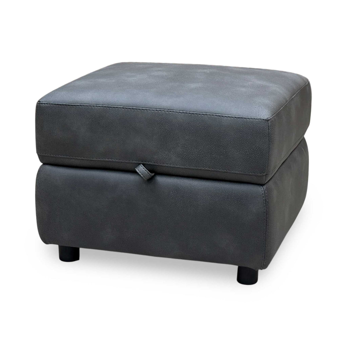 'Nixon’ Bfa-Bey-R23 Charcoal Fabric Storage Footstool – view 5