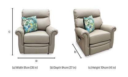 G Plan 'Avon' L846 Cambridge Taupe Leather Lift and Rise Recliner Armchair – view 13