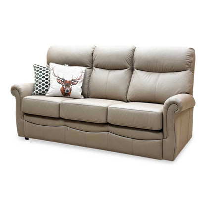 G Plan ‘Avon’ L846 Cambridge Taupe Leather 3 Seater Sofa