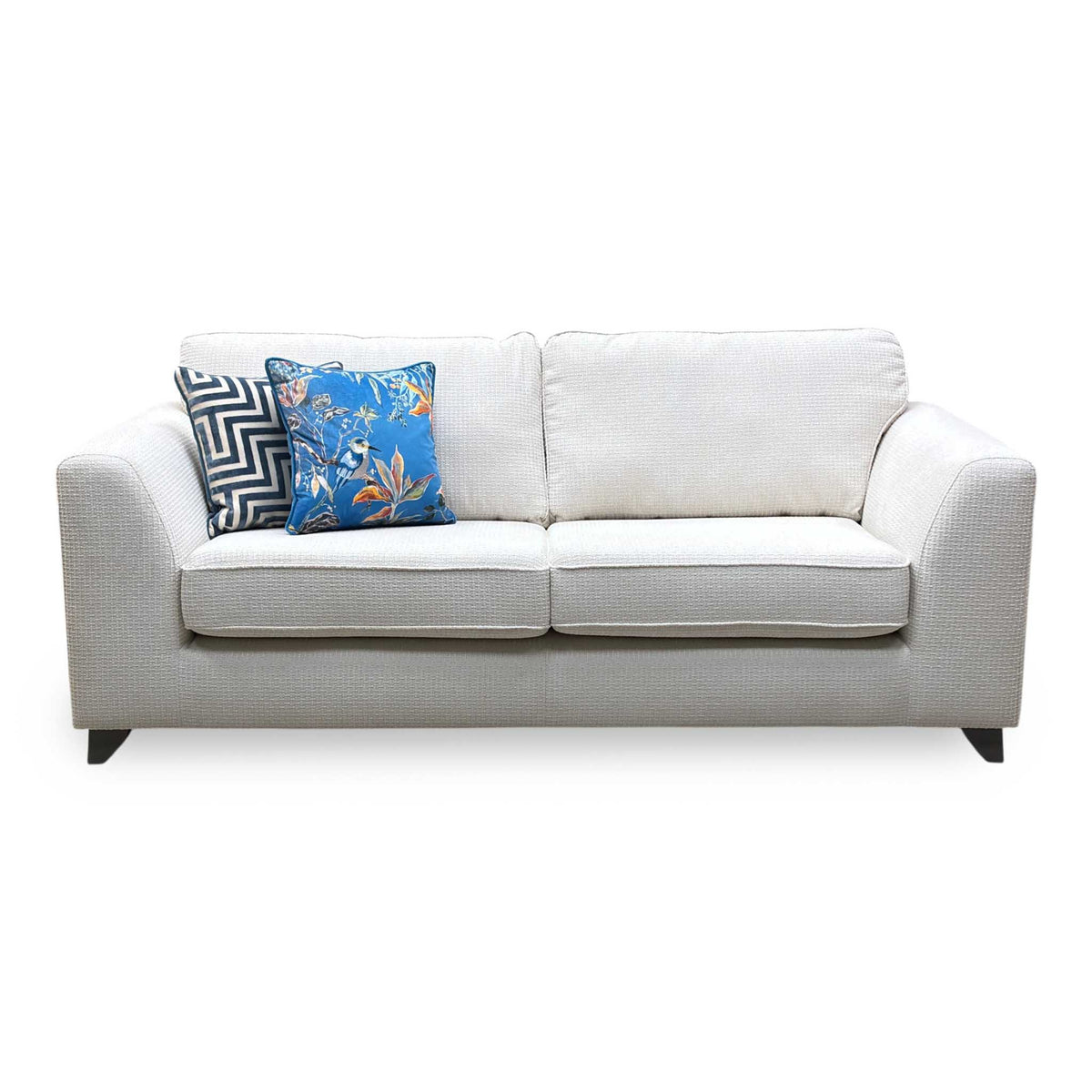 ‘Lorella' Ivory Lorella Woven Fabric Formal Back 3 Seater Sofa – view 5