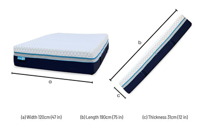 Simba Luxe Hybrid 5700 Pocket Springs Medium Firmness Mattress - Small Double