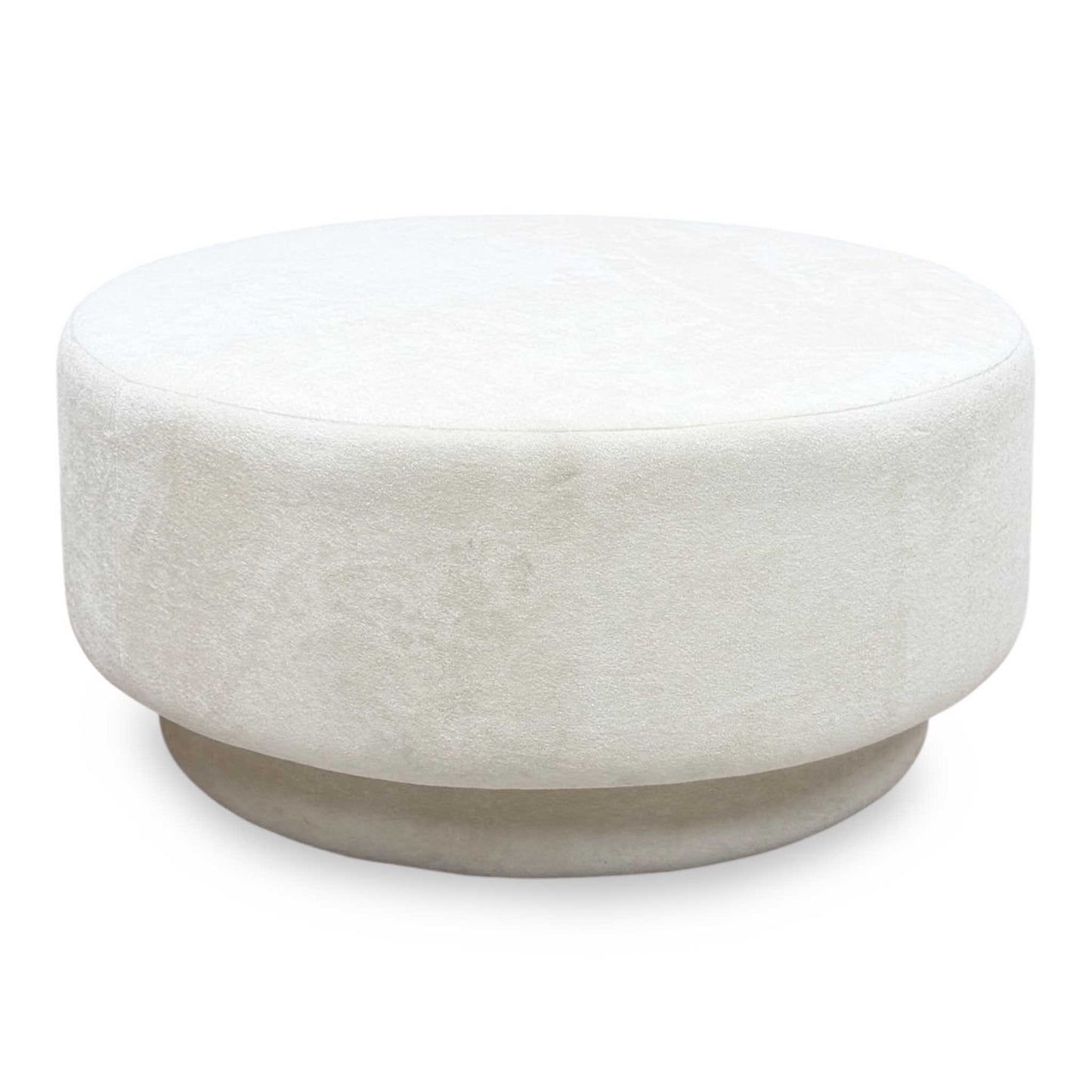 ‘Valentina’ Light Grey Fabric Designer Footstool