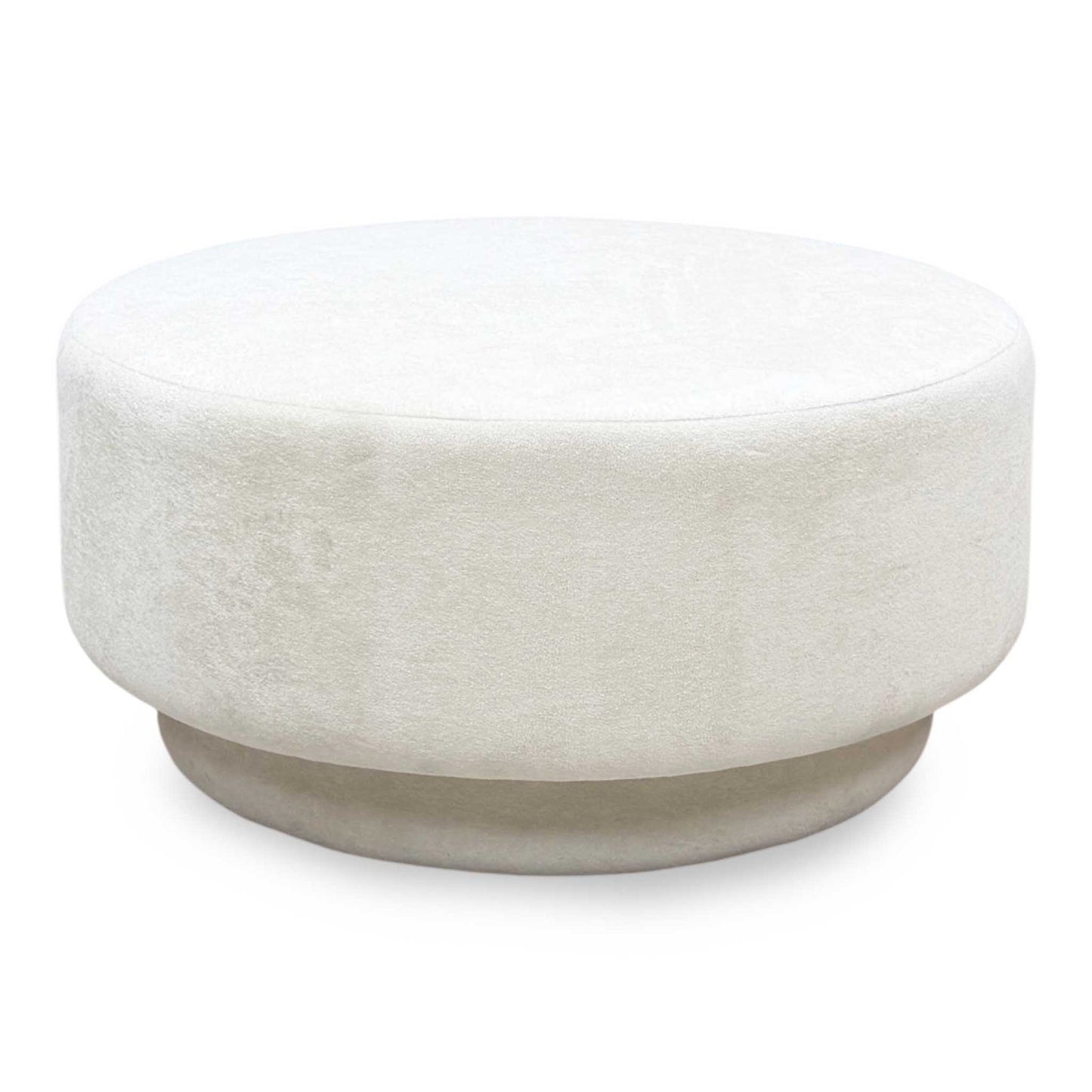 ‘Valentina’ Light Grey Fabric Designer Footstool