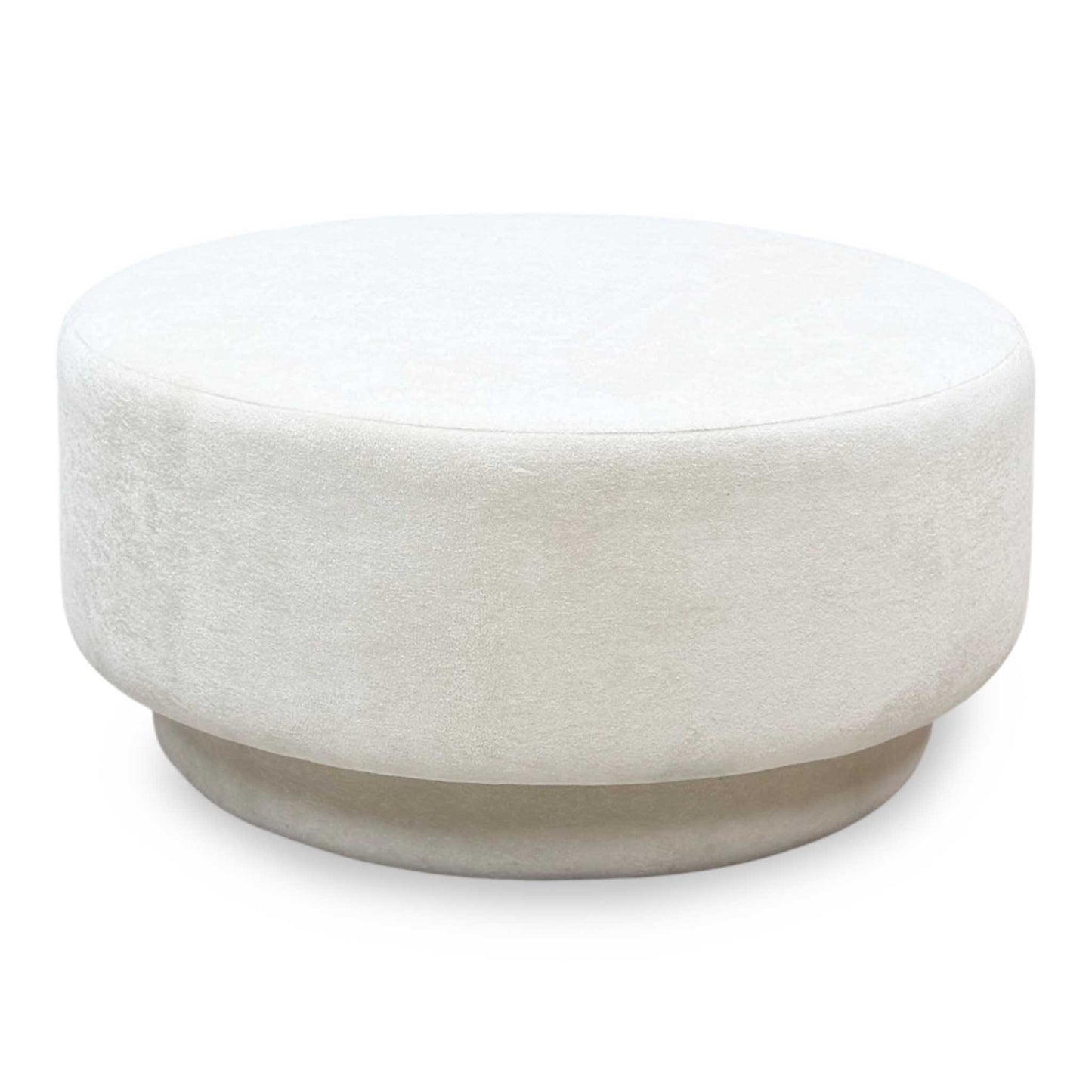 ‘Valentina’ Light Grey Fabric Designer Footstool