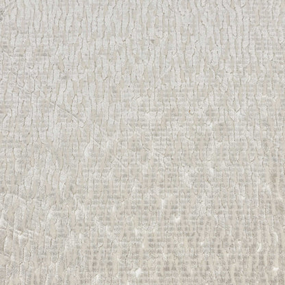 ‘Luella’ Oslo Cream Velvet Fabric Small Footstool