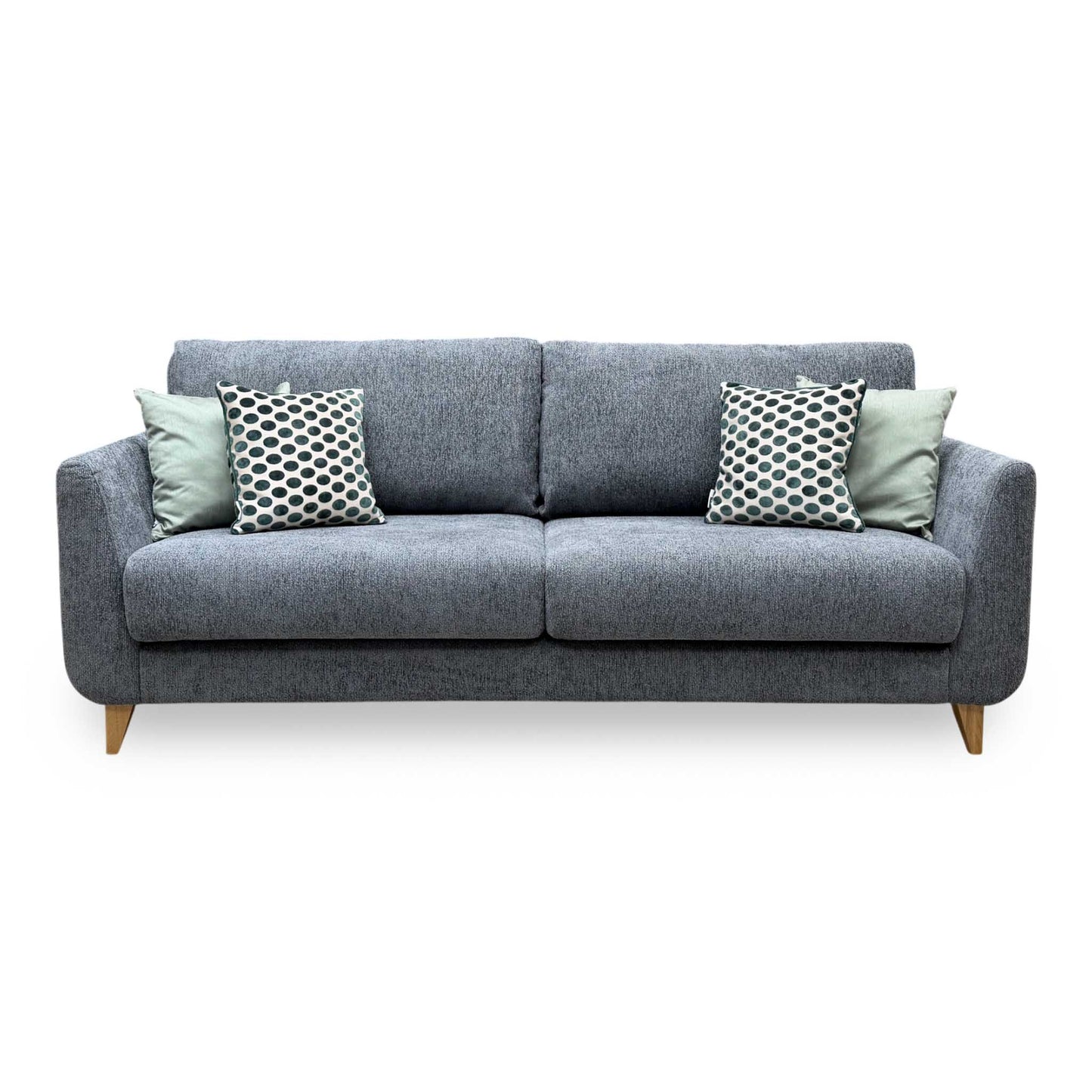 ‘Lauren’ Dark Grey Boucle Fabric Grande Sofa