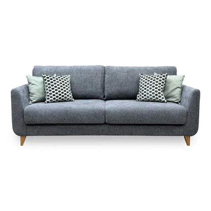 ‘Lauren’ Dark Grey Boucle Fabric Grande Sofa