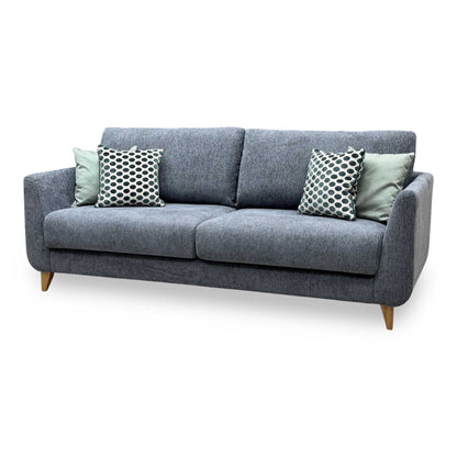 ‘Lauren’ Dark Grey Boucle Fabric Grande Sofa