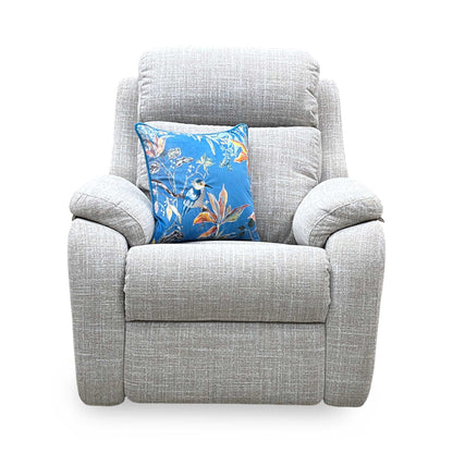 G Plan ‘Kingsbury’ B931 Beach Caramel Woven Fabric Power Recliner Chair with Power Headrest and Power Lumbar