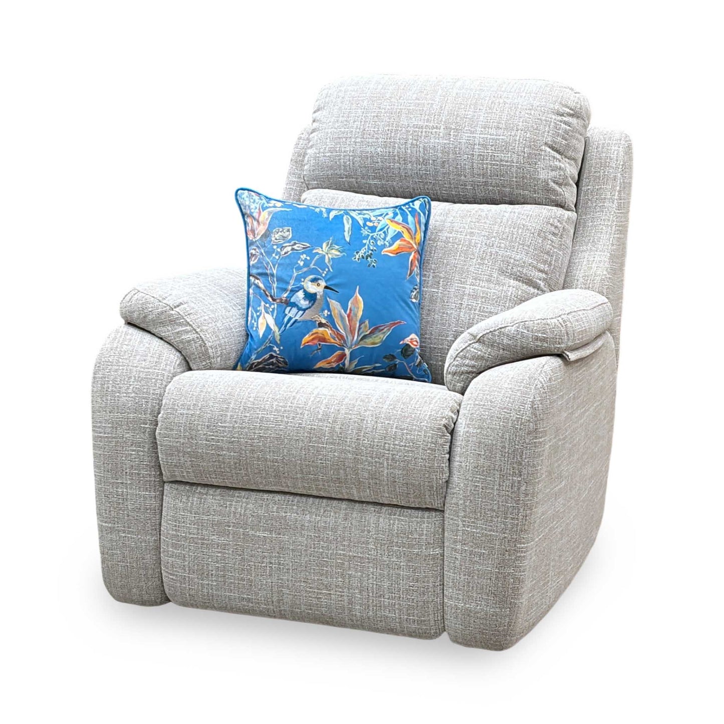 G Plan ‘Kingsbury’ B931 Beach Caramel Woven Fabric Power Recliner Chair with Power Headrest and Power Lumbar