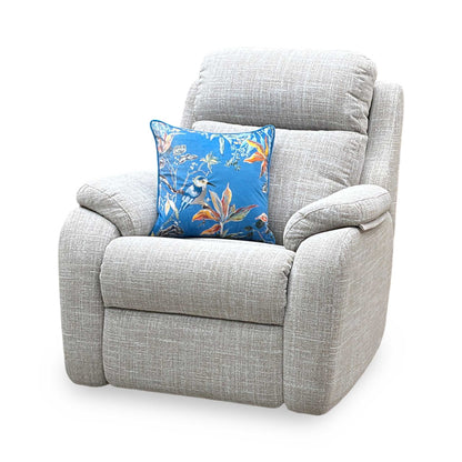 G Plan ‘Kingsbury’ B931 Beach Caramel Woven Fabric Power Recliner Chair with Power Headrest and Power Lumbar
