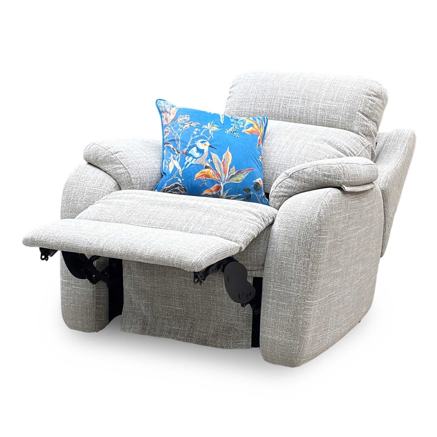 G Plan ‘Kingsbury’ B931 Beach Caramel Woven Fabric Power Recliner Chair with Power Headrest and Power Lumbar