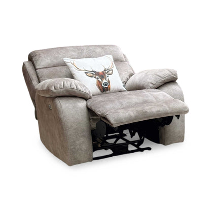 ‘Moreno’ Bfa-Bnn-R29 Mink Fabric Power Recliner Chair
