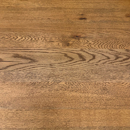 Bodahl ‘Terra’ 6 Bassano Solid Oak Raw Edge 180cm Dining Table with Metal Star Base