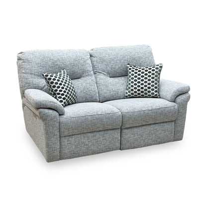 G Plan ‘Seattle’ B030 Remco Light Grey Fabric 2.5 Seater Power Recliner Sofa