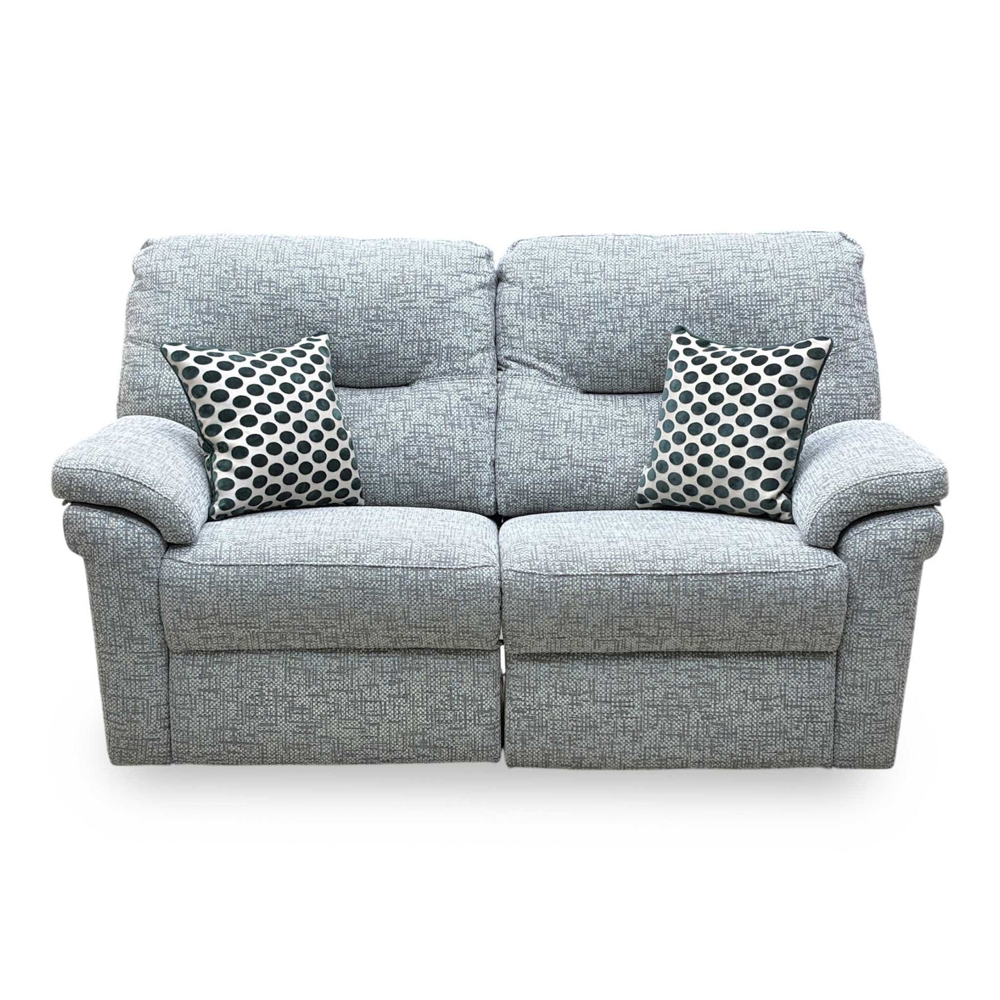 G Plan ‘Seattle’ B030 Remco Light Grey Fabric 2.5 Seater Power Recliner Sofa