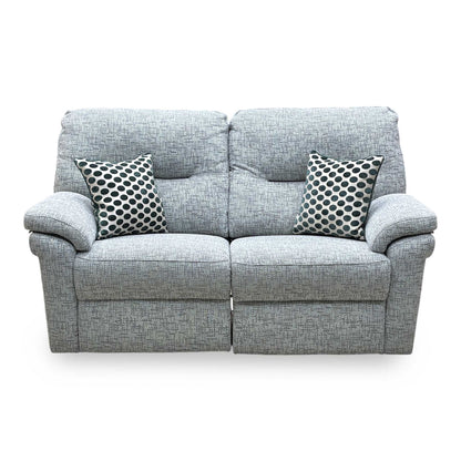 G Plan ‘Seattle’ B030 Remco Light Grey Fabric 2.5 Seater Power Recliner Sofa