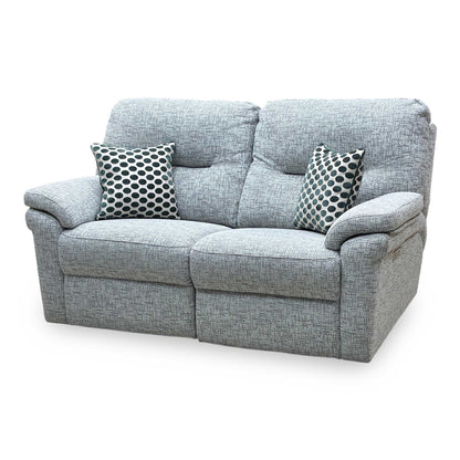 G Plan ‘Seattle’ B030 Remco Light Grey Fabric 2.5 Seater Power Recliner Sofa