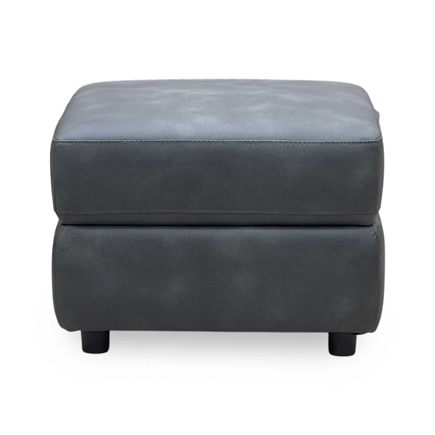 Bfa-Bey-R23 Charcoal Suede Fabric Storage Footstool