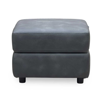 Bfa-Bey-R23 Charcoal Suede Fabric Storage Footstool