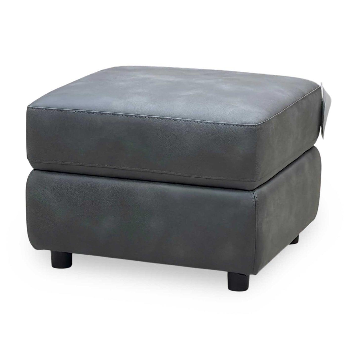 Bfa-Bey-R23 Charcoal Suede Fabric Storage Footstool
