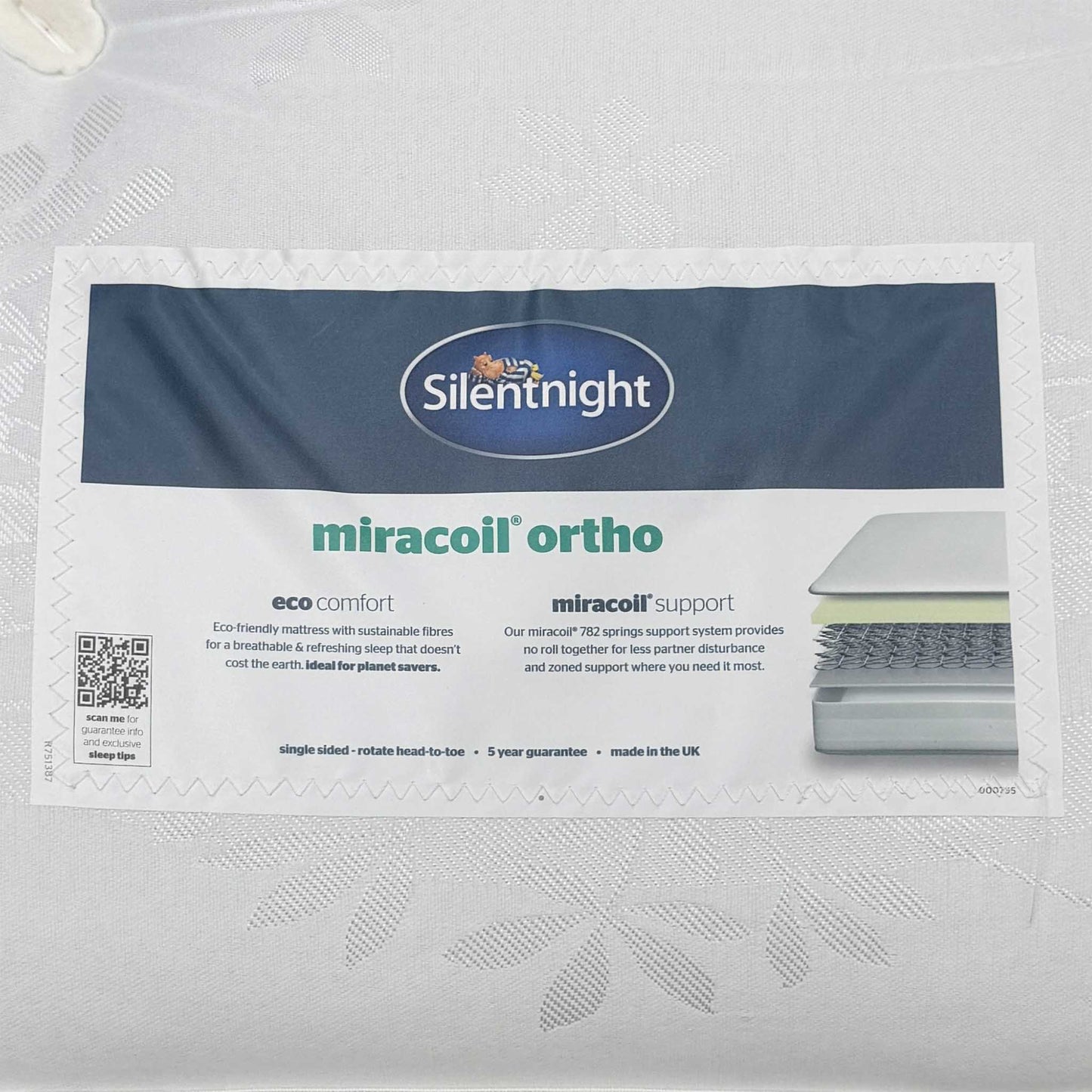 Silentnight Miracoil Ortho Mattress - Single