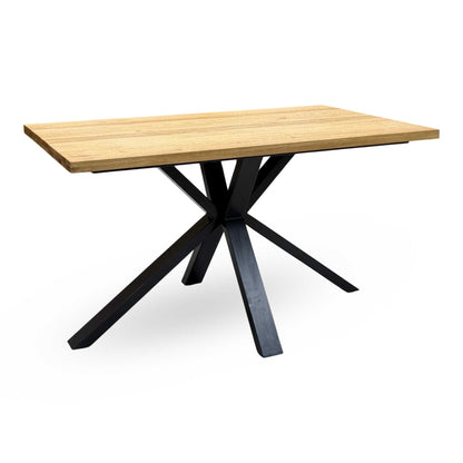 ‘Earth’ Light Oak Solid Oak Compact 135cm Fixed Dining Table