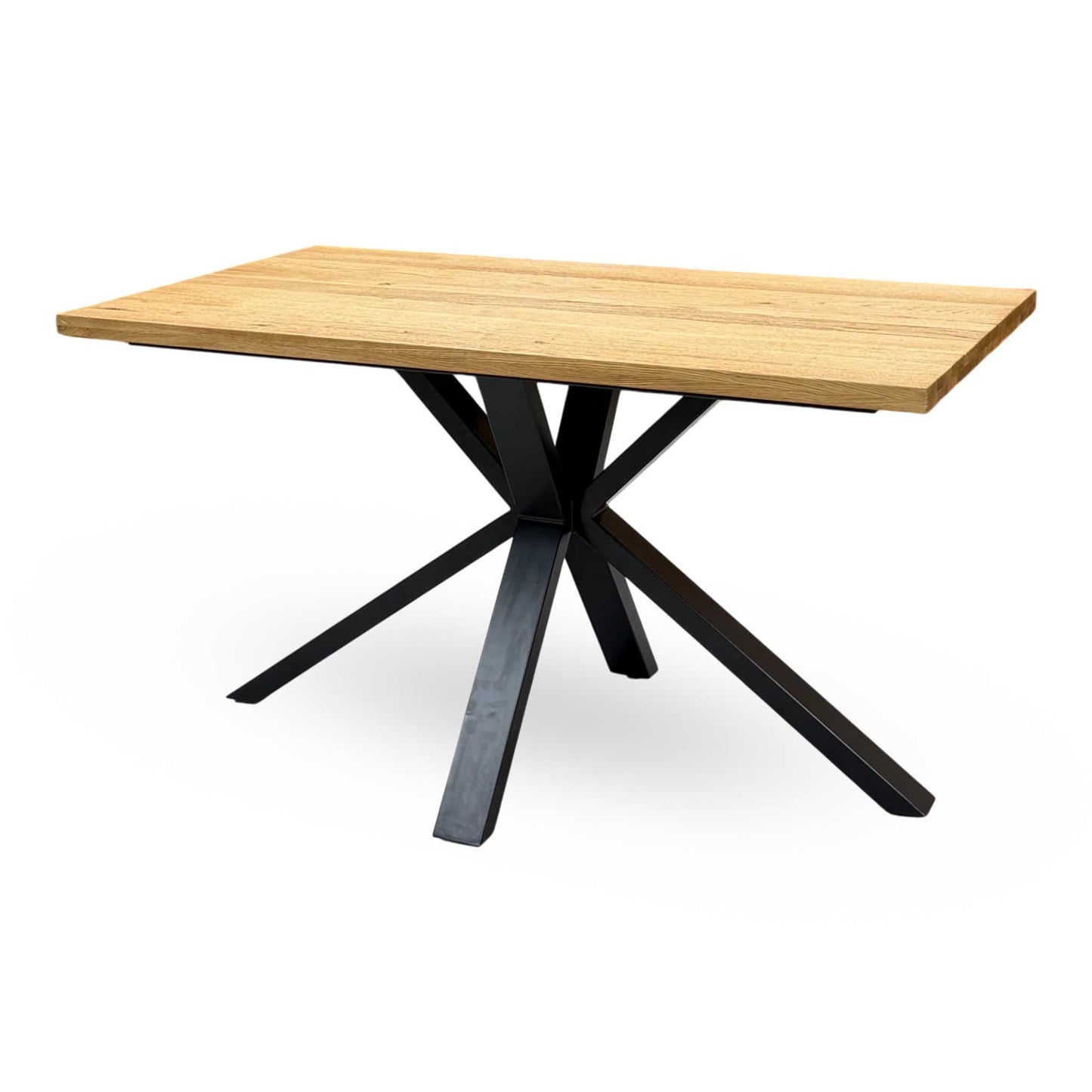 ‘Earth’ Light Oak Solid Oak Compact 135cm Fixed Dining Table