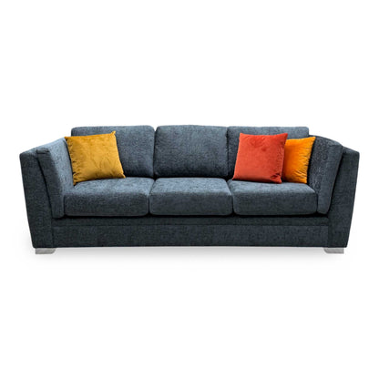 ‘Stephan' Charcoal Grey Fabric 4 Seater Sofa