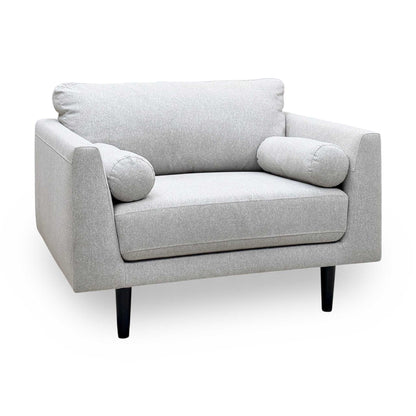 Habitat 'Jacob' Grey Fabric Snuggler Chair