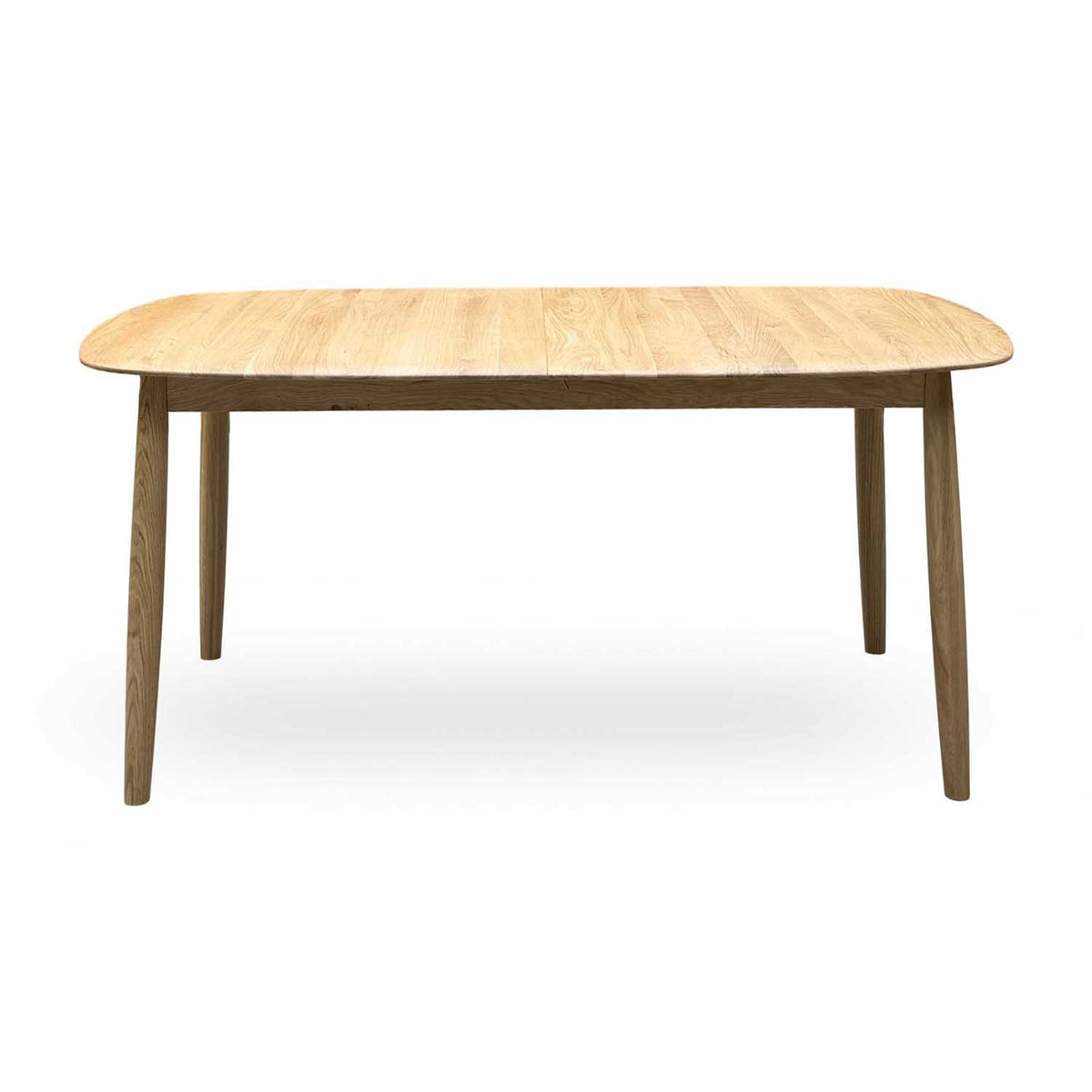 Stockholm Light Oak Solid Oak 160cm Extending Dining Table with 150cm Dining Bench + 2 Dining Chairs – view 13