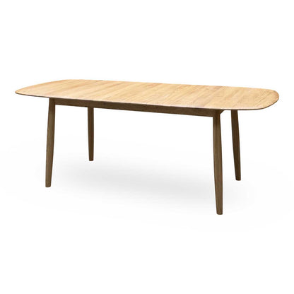 Stockholm Light Oak Solid Oak 160cm Extending Dining Table with 150cm Dining Bench + 2 Dining Chairs – view 16