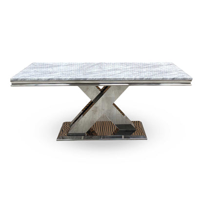 ‘Dolce’ Real Marble Large 180cm Fixed Dining Table