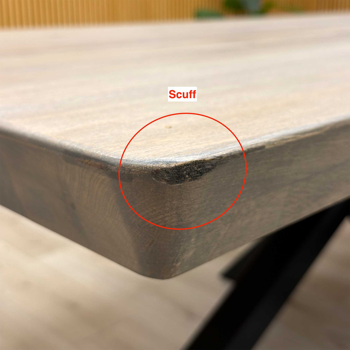 Bodahl 'Athena' 8 Vintage Grey Solid Oak Soft Edge 220cm Dining Table with Metal Star Base