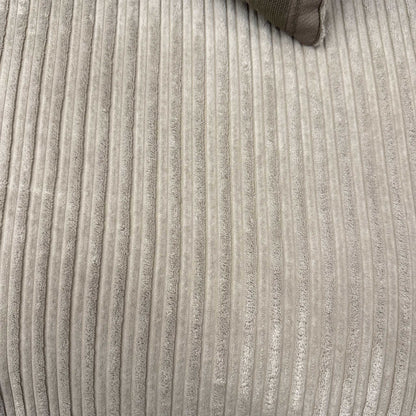 ‘Celine’ Mink and Mocha Jumbo Cord Fabric 4 Seater Pillow Back Sofa